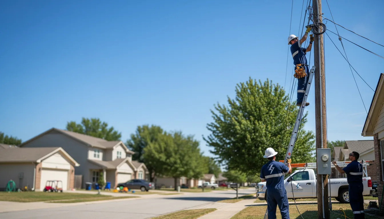 Residential electrician providing installation services in Shaw, MS